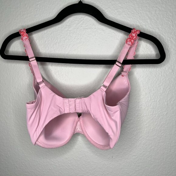 Natori Womans Pink Pure Luxe Contour Underwire Bra 32G style 732080 - Picture 7 of 9